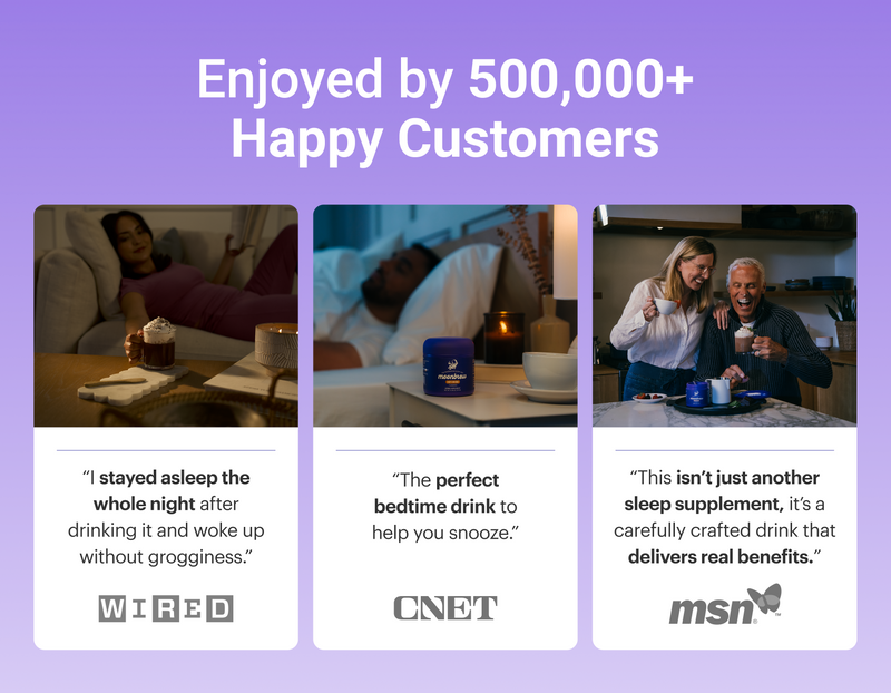 Promotional banner showing headline ‘Enjoyed by 500,000 plus Happy Customers’ and three testimonial quotes from Wired, CNET, and MSN