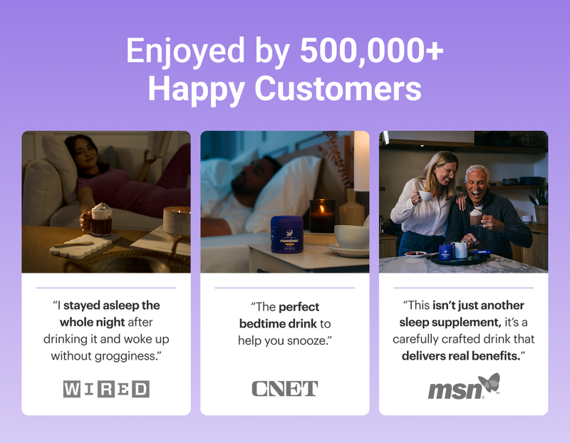 Promotional banner showing Enjoyed by 500,000+ Happy Customers with three testimonials and Wired, CNET, and MSN logos